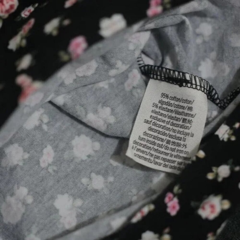 PINK Victoria's Secret Black Floral Bodysuit - Picture 8 of 8